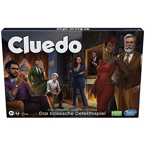 Hasbro Gaming Cluedo Brettspiel für Kinder ab 8 Jahren, neu gestaltetes Cluedo-Spiel für 2-6 Spieler, Detektiv- und Rätselspiel von Hasbro Gaming