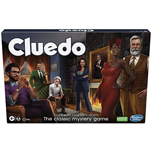 Hasbro Gaming Cluedo Brettspiel, überarbeitetes Cluedo-Spiel für 2–6 Spieler, Geheimnisspiele, Detektivspiele, Familienspiele für Kinder und Erwachsene von Hasbro Gaming