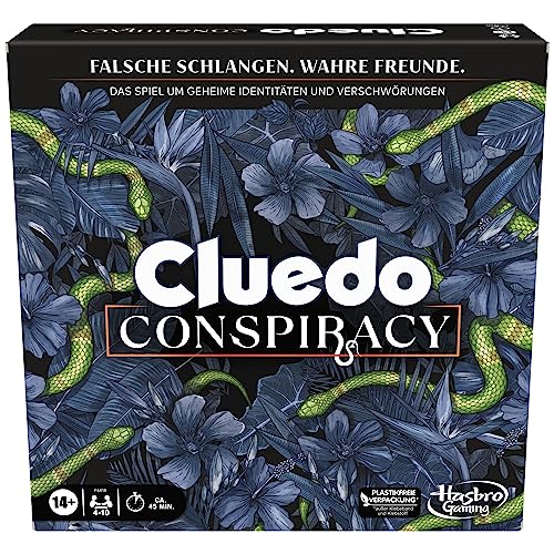 Cluedo Conspiracy Brettspiel für Erwachsene und Jugendliche, deutsche Version des Mystery Games, für 4-10 Spieler und ab 14 Jahren von Hasbro Gaming