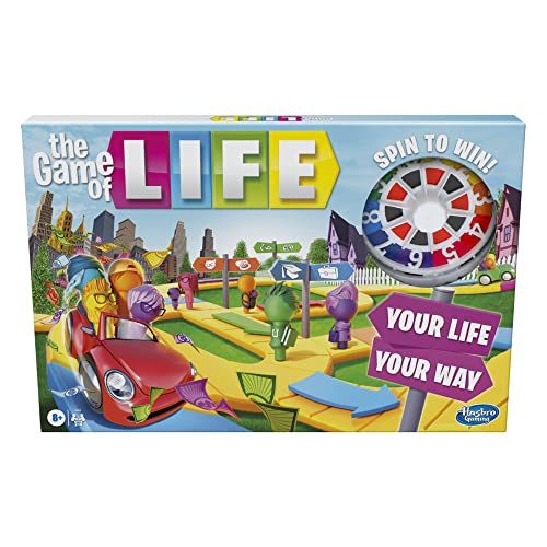 Hasbro Gaming The Game of Life Game, Family Board Game for 2 to 4 Players, for Kids Ages 8 and Up, Includes Colourful Pegs von Hasbro Gaming