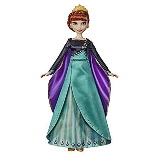 Disney Die Eiskönigin 2 – Puppe Disney Anna Singende (Französisch) im Outfit von Königin – 27 cm von Hasbro Gaming