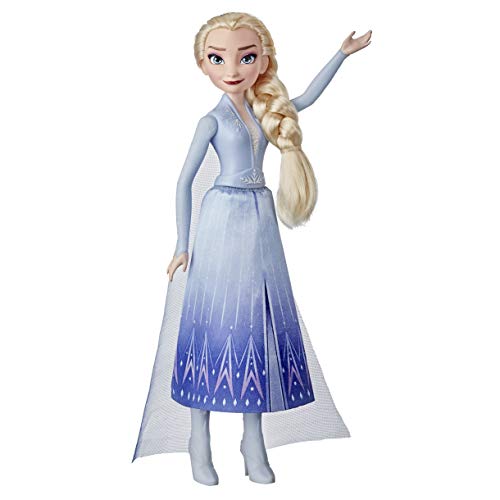 Disneys Die Eiskönigin 2 ELSA Modepuppe mit Langen blonden Haaren, Rock, Schuhen, Spielzeug inspiriert durch Die Eiskönigin 2 von Frozen
