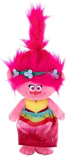 DreamWorks Trolls Plüschtier, superweich, Geschenk, Qualität, 26 cm, Mohnblume im Regenbogenkleid von Hasbro