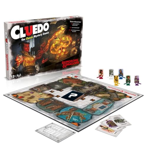 Winning Moves Dungeons and Dragons Cluedo Mystery Brettspiel, Begleite Falastar Fisk um zu entdecken, wer ersetzt wurde von Winning Moves