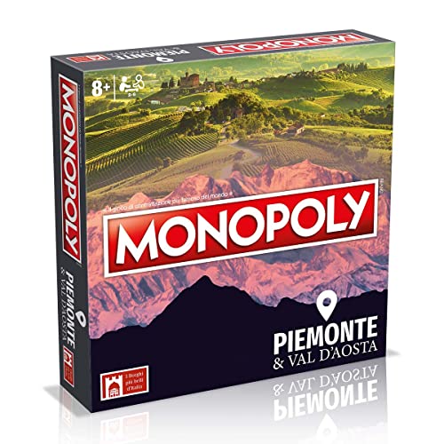 Hasbro Monopoly Die Dörfer Italiens Piemont und Val d'aosta Brettspiel 2 Spieler ab 7 Jahren Kinder von Monopoly