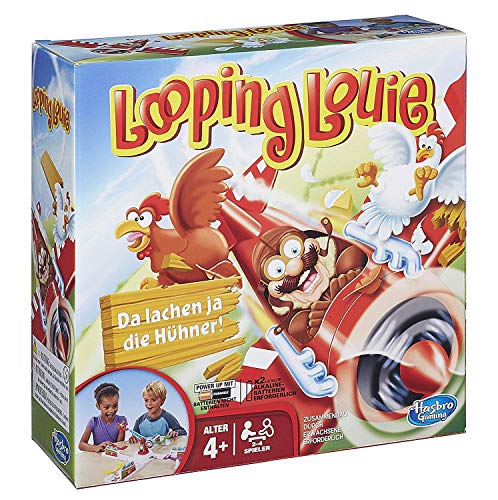 Hasbro Gaming Looping Louie, lustiges Gesellschaftsspiel für 2 bis 4 Spieler ab 4 Jahren und für die ganze Familie, Geschicklichkeitsspielzeug an, und als Wichtelgeschenk von Hasbro Gaming