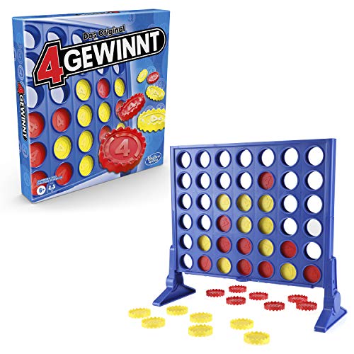 Hasbro Gaming 4 gewinnt Strategiespiel, Brettspiel für 2 Spieler, Unendlicher Spielspaß mit Freunden und Familie, Perfekt als Partyspiel und für Multiplayer-Spaß, Geschenk für Kinder ab 6 Jahren von Hasbro Gaming