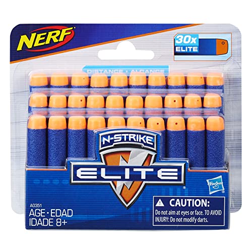 NERF Hasbro A0351E35 N-Strike Elite Darts, 30-er Nachfüllpack von NERF