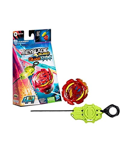 Beyblade Burst QuadStrike Stellar Hyperion H8 Kreisel Starter Pack, Battle Kreisel Spielzeugset mit Starter von Hasbro