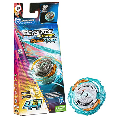 Hasbro Beyblade Burst QuadStrike, Einzelpack Zeal Nyddhog N8, Spielzeug für Kinder ab 8 Jahren von Hasbro