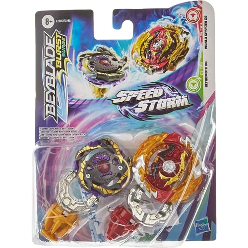 Hasbro Beyblade Burst Surge Speedstorm World Spryzen S6 und Betromoth B6 Kreisel Doppelpack – Battle Kreisel Spielzeug von Beyblade