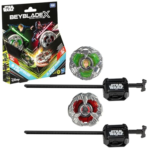 Hasbro Beyblade X und Star Wars Collab Luke Skywalker 4-80B vs. Darth Vader 4-60B Multipack, Set von Hasbro