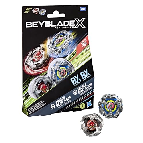 Hasbro Beyblade X Tackle Goat 2-70N & Sword Dran 3-60F Dual Pack Set Hasbro Beyblade X Tackle Goat 2-70N & Sword Dran 3-60F Dual Pack Set von Hasbro