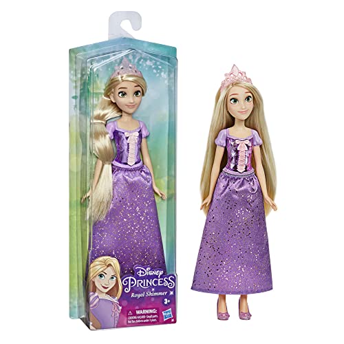 Hasbro Disney Prinzessin Schimmerglanz Rapunzel Puppe, Modepuppe mit Rock und Accessoires, Spielzeug für Kinder ab 3 Jahren von Disney Princess