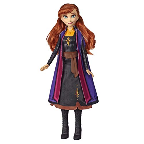 Hasbro Disney Frozen E7001ES0 Die Eiskönigin Lichtzauber Anna, aufleuchtende Modepuppe, inspiriert durch Disneys Die Eiskönigin 2 – Spielzeug für Kinder ab 3 Jahren von Disney Frozen