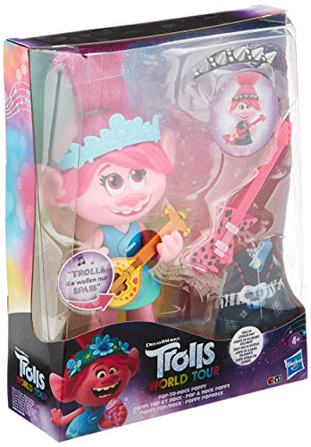 DREAMWORKS TROLLS Pop & Rock Poppy, singende Puppe mit 2 verschiedenen Looks und Sounds, singt Trolls, die wollen nur Spaß von DREAMWORKS TROLLS