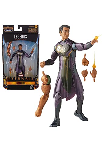 THE ETERNALS Hasbro Marvel Legends Series 15 cm große Kingo Action-Figur, im Design zum Film, enthält 2 Accessoires, ab 4 Jahren, E95325X0, Multicolor von Marvel