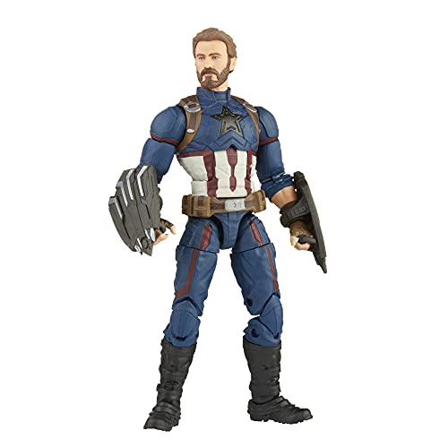 Marvel Hasbro Legends Series 15 cm große Captain America Action-Figur, Charakter aus der Infinity Saga, mit Premium-Design und 5 Accessoires von Marvel