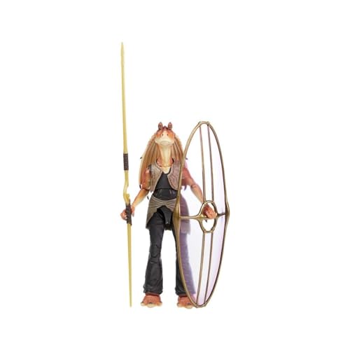 Star Wars Hasbro F0490 The Black Series Jar Jar Binks 15 cm große dunkle Bedrohung Deluxe Action-Figur zum Sammeln, für Kids ab 4 Jahren von Star Wars