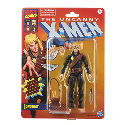 Marvel F3977 Legends Series X-Men Classic Longshot 15,2 cm Actionfigur Spielzeug, 4 Zubehörteile, Mehrfarbig von Marvel