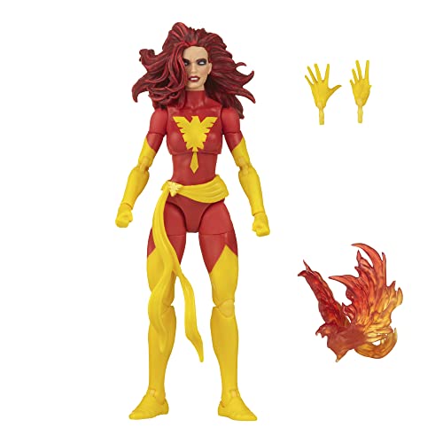 Marvel Hasbro F3978 Legends Series X-Men Classic Dark Phoenix 15,2 cm Actionfigur Spielzeug, 3 Zubehörteile, Mehrfarbig von Marvel