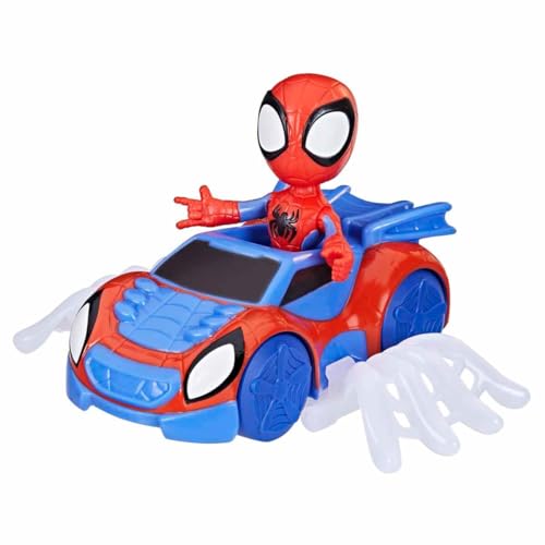 Hasbro F67765L0 Spiderman Spidey Set Figur und Fahrzeug, Rot/Blau von Hasbro