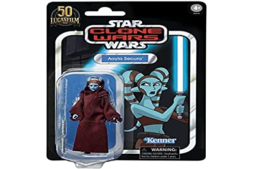 Hasbro Figur Star Wars The Clone Wars AAYLA SECURA Collection Vintage von Hasbro