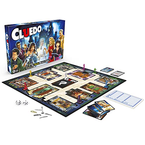 Hasbro Gaming Cluedo-Spiel, enthält den Geist der Frau White Cards, Mystery-Brettspiel für Kinder ab 8 Jahren von Hasbro Gaming