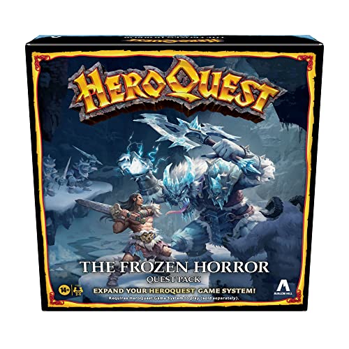 Avalon Hill HeroQuest The Frozen Horror Quest-Pack, Dungeon-Crawler-Spiel für 14+, erfordert das HeroQuest-Spielsystem zum Spielen von Hasbro Gaming