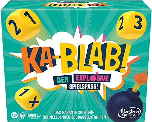 Hasbro Gaming Ka-Blab! Spiel für Familien, Teenager und Spiel für Kinder ab 10 Jahren, Kablab Spiel für Spieleabende für 2 – 6 Spieler von Hasbro