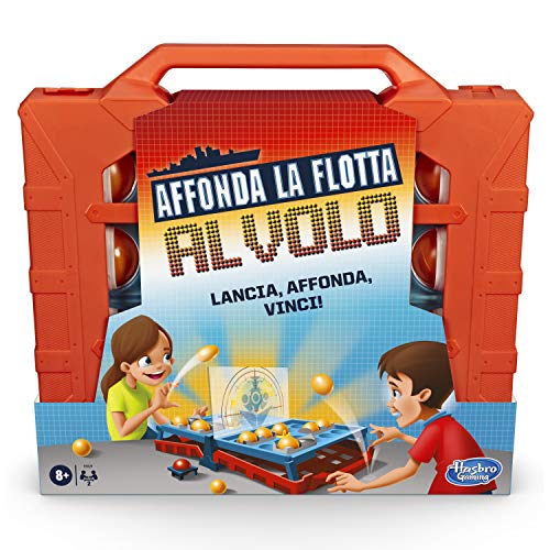 Hasbro Gaming - Flotte sinkt auf dem Flug (Box-Spiel - englische Version) Variante des klassischen Spiels in Box Sinonda la Flotte von Hasbro Gaming