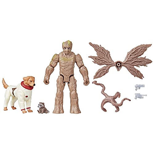 Marvel F73675L1 Guardians of The Galaxy Vol. 3, Groot, Babyrakete und Marvel's Cosmo Actionfiguren, Mehrfarbig, S von Marvel