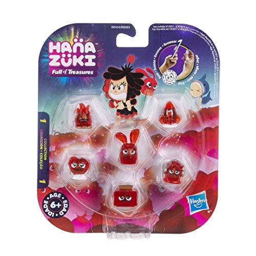 Hasbro Hanazuki B8444ES0 - Sammelschätze 6er-Pack Rot/Entschlossen von Hasbro