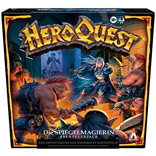 Hasbro Avalon Hill HeroQuest Die Spiegelmagierin Abenteuerpack, Erweiterungsset, HeroQuest Basisspiel erforderlich von Avalon Hill