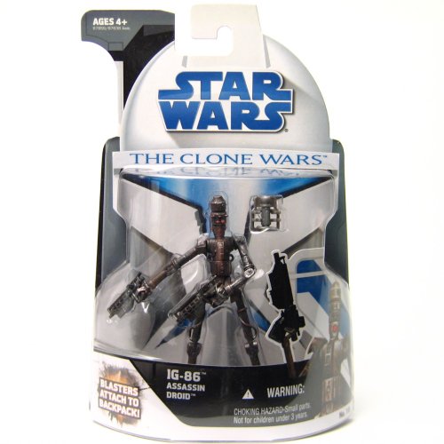 Hasbro IG-86 Assassin Droid with Blaster Attack to Backpack CW18 - Star Wars The Clone Wars Collection 2008 von Hasbro