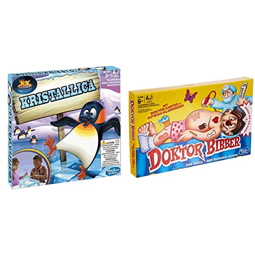 Hasbro Kristallica, Kindgerechtes Geschicklichkeitsspiel Ab 3 Jahren B2176398 Dr. Bibber - Das Duell Der Ruhigen Hände, klassisches Vorschulspiel von Hasbro