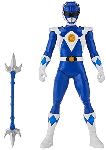 Power Rangers Mighty Morphin Blue Ranger Morphin Hero 30 cm Actionfigur Spielzeug mit Zubehör, inspiriert von der TV-Show von Power Rangers