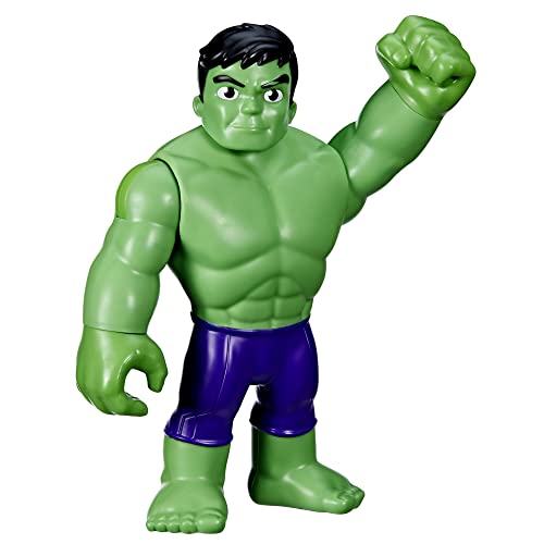 Marvel Spidey und Seine Super-Freunde supergroße Hulk Action-Figur (22,5 cm) mit bewegliche Gliedmaßen, Superhelden-Spielzeug, für Kinder ab 3 Jahren von Hasbro