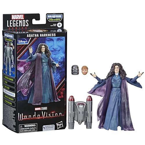 Hasbro Marvel Legends Series Agatha Harkness, 15 cm große WandaVision Action-Figur aus der Marvel Legends Series von Marvel