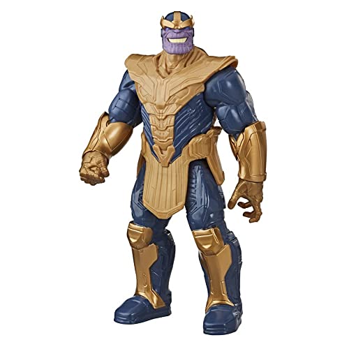 Hasbro Marvel Avengers Titan Hero Serie Blast Gear Deluxe Thanos Action-Figur, 30 cm großes Spielzeug, inspiriert durch die Marvel Comics, Für Kinder ab 4 Jahren, E7381, Mehrfarbig von Transformers