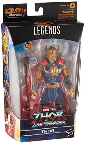 Marvel Hasbro Legends Thor: Love and Thunder 15 cm große Thor Action-Figur zum Sammeln, 3 Accessoires, Multi (F1045) von Marvel