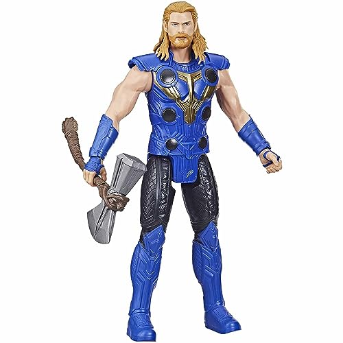 Hasbro Marvel Avengers Titan Hero Serie Thor, 30 cm große Figur zu Thor: Love and Thunder, für Kinder ab 4 Jahren, Multi (F4135) von Marvel