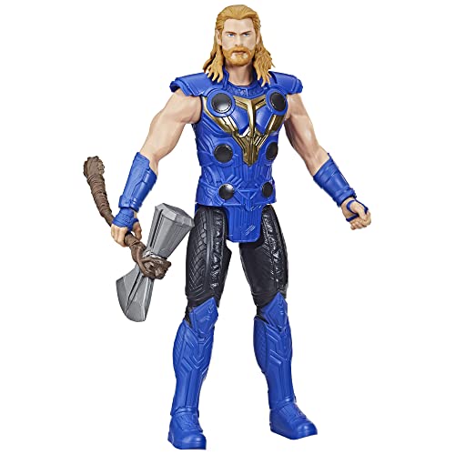 Marvel Hasbro Avengers Titan Hero Series Thor Toy, 30-cm-Scale Thor: Love and Thunder Figure, Toys for Children Aged 4 and Up, Multicolor,One Size,F4135 von Marvel