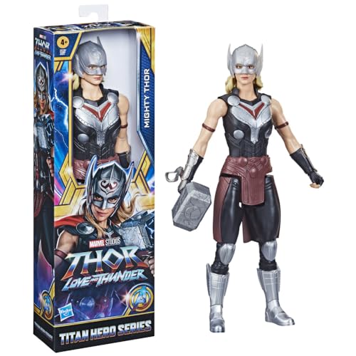 Hasbro Marvel Avengers Titan Hero Series Mighty Thor Toy, 30-cm-scale Thor: Love and Thunder Figure for Children Aged 4 and Up von Marvel