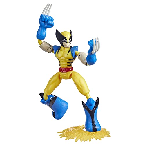 Hasbro Avengers F4965 Marvel AVN Bend and Flex FIRE Mission Wolverine, Mehrfarbig von AVENGERS