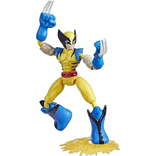 Hasbro Avengers F4965 Marvel AVN Bend and Flex FIRE Mission Wolverine, Mehrfarbig von AVENGERS