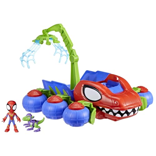 Marvel Spidey und Seine Super-Freunde Dino-Krabbler Superhelden-Spielset, mit Spidey- und Dino-Figur und Transportspielzeug, Weihnachtsspielzeug für Kinder ab 3 Jahren von Hasbro