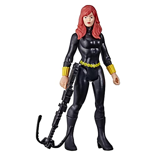 Marvel Hasbro Legends Series 9,5 cm große Retro 375 Collection Black Widow Action-Figur, 1 Accessoire von Marvel