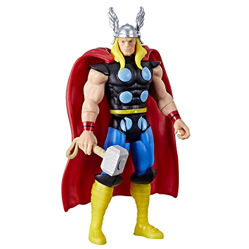 Hasbro Marvel Legends Series 9,5 cm große Retro 375 Collection Thor Action-Figur, 1 Accessoire von Marvel