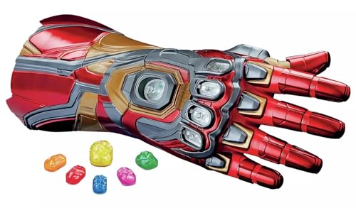 Hasbro Marvel Legends Series Iron Man Nano Gauntlet, elektronischer Handschuh mit Gelenken, Lichtern und Sounds, abnehmbare Infinity-Steine, F0196, One Size Hasbro Marvel Legends Series Iron Man Nano Gauntlet, elektronischer Handschuh mit Gelenken, Lichtern und Sounds, abnehmbare Infinity-Steine, F0196, One Size von Hasbro